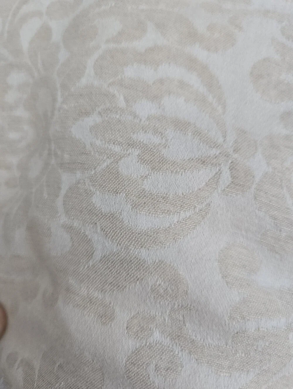 William Sonoma Home Queen Full Duvet Linen Cotton Blend Floral Pattern 96x87in